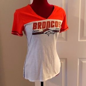 NFL BRONCOS glitter tee